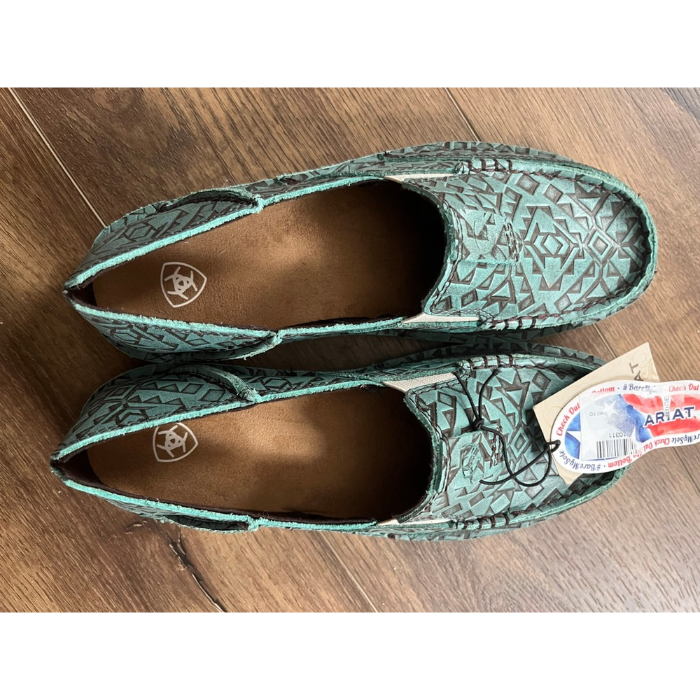 Ariat NWT women's embossed Azteca cruisers casual shoes size 8 - Picture 6 of 9